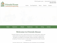 Tablet Screenshot of friendshouse.com